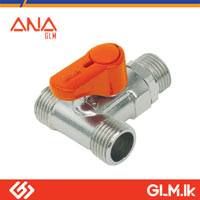 ANA BRASS MINI BALL COCK VALVE MMM THREAD  1/2