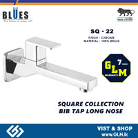 BLUES BIB TAP LONG NOSE SQUARE COLLECTION SQ-22