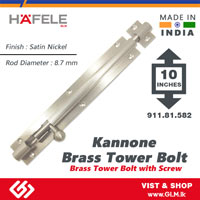 HAFELE BRASS TOWER BOLT ROUND 10