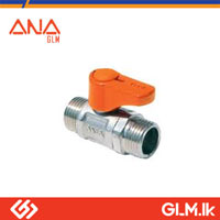 ANA BRASS MINI BALL COCK VALVE MM THREAD  1/2