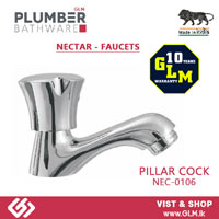 PLUMBER BATHWARE BRASS PILLER COCK 1/2