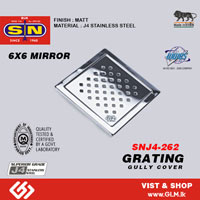 SN J4-262 GULLY COVER SQ 6 X 6 MIRROR