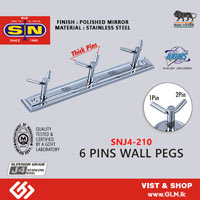 SN J4-210 6 PINS WALL PEGS